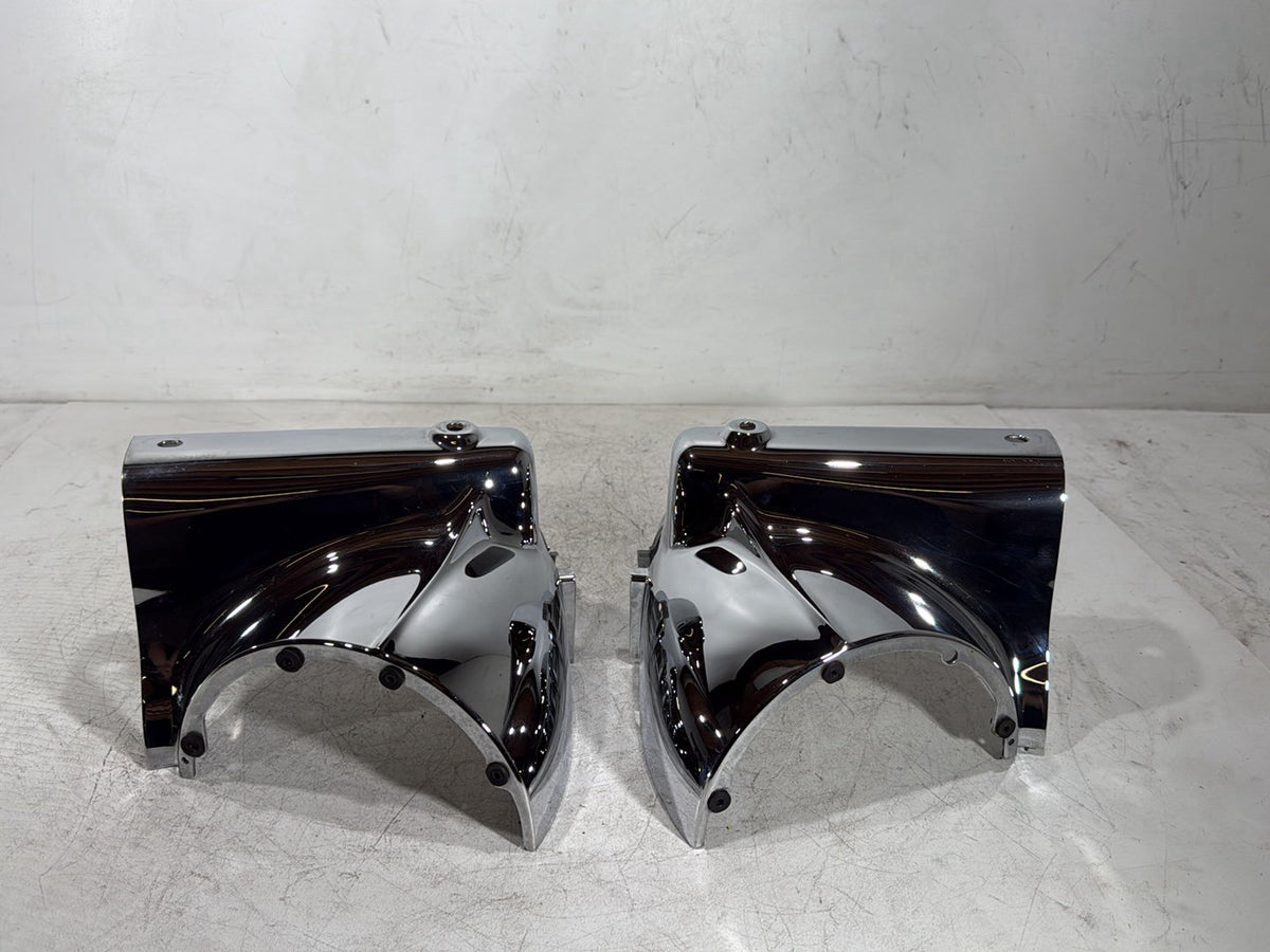 2005 Harley Road King Touring Police OEM Left & Right Headlamp Nacelle Covers