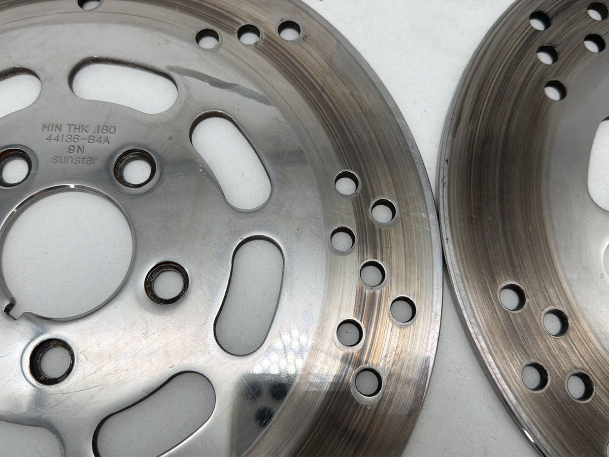 1990 Harley Electra Glide Touring Sport OEM Front Brake Rotors Disc Pair