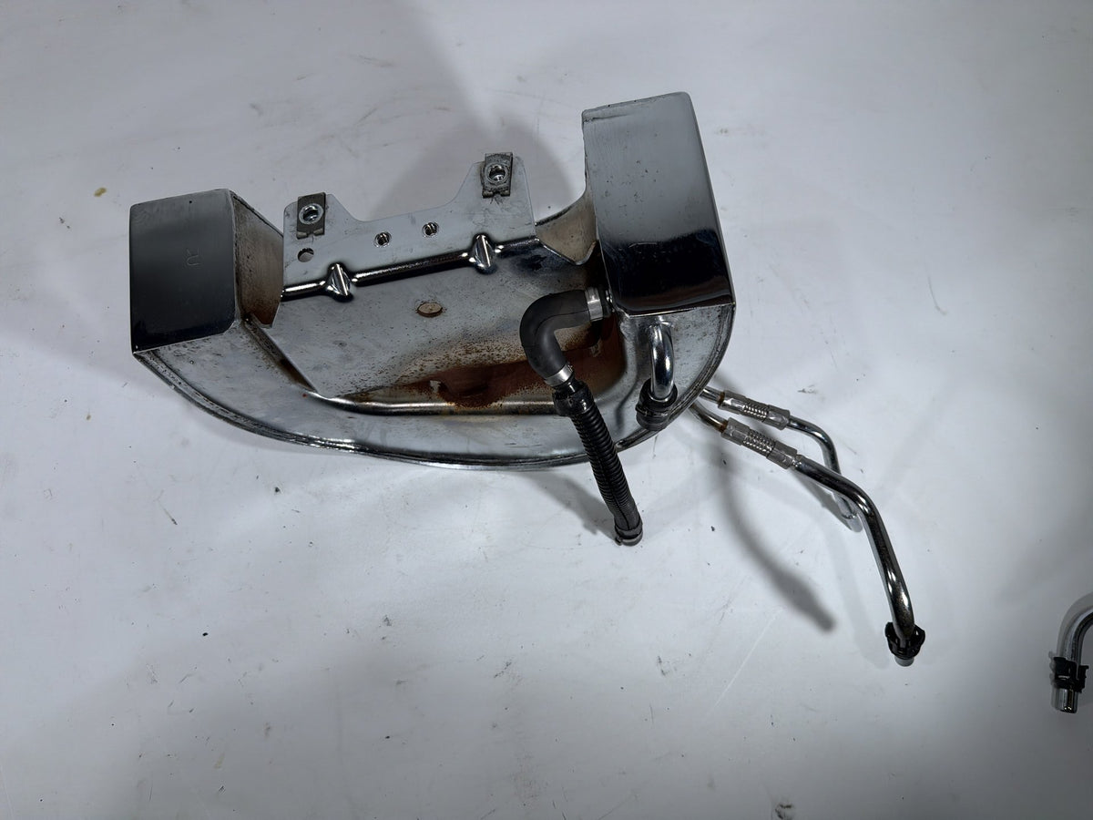 01 Harley Softail Deuce FXSTD OEM Oil Tank Reservoir Bottle Canister & Dipstick