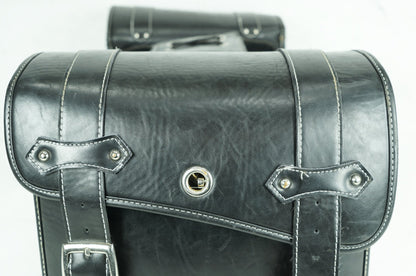 2012 - 2026 Harley-Davidson Sportster Iron 883 Rear Left Right Saddlebags Luggage Leather QINGROCK