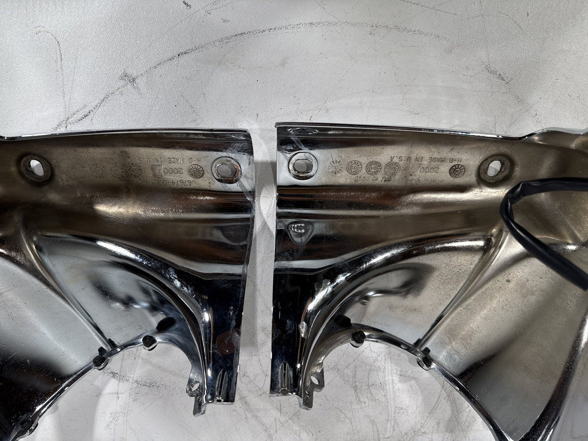 2006 Harley Road King Touring Custom OEM Left & Right Headlamp Nacelle Covers