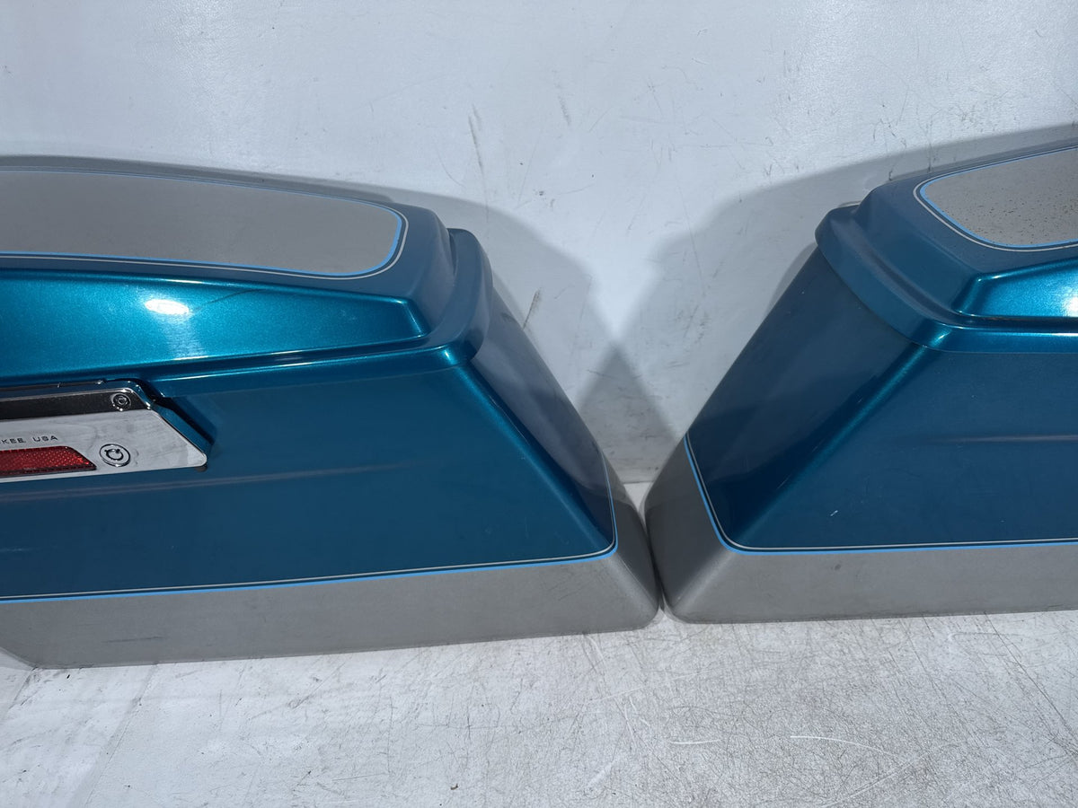 1995 Harley Electra Glide Touring FLHT OEM Left Right Saddlebags Luggage NOKey