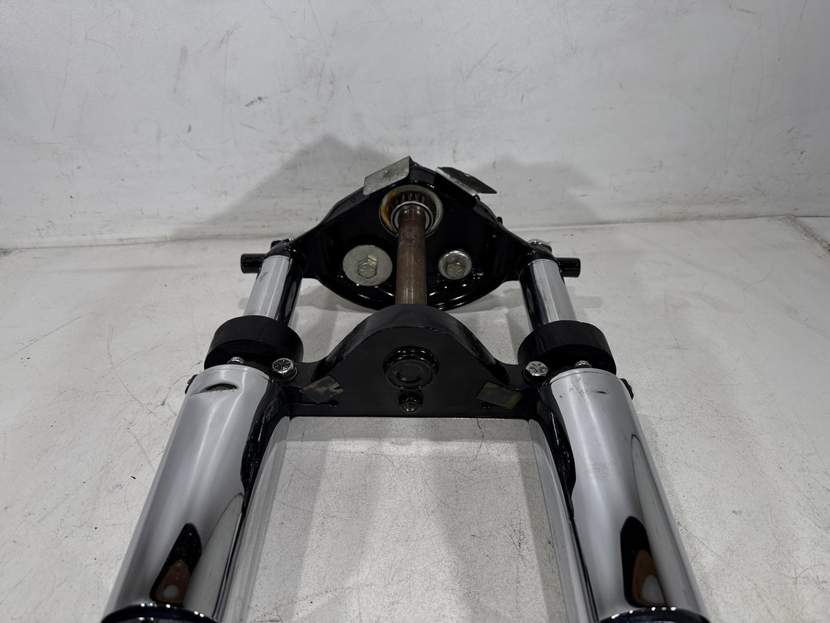 02 Harley Electra Glide Touring Front Triple Tree Set & LH RH Fork Legs Sliders