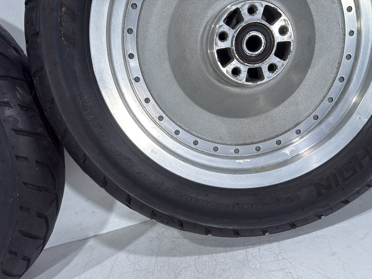 2005 Harley Softail Fat Boy FLSTF OEM Front & Rear Wheel Rim Tire 16"