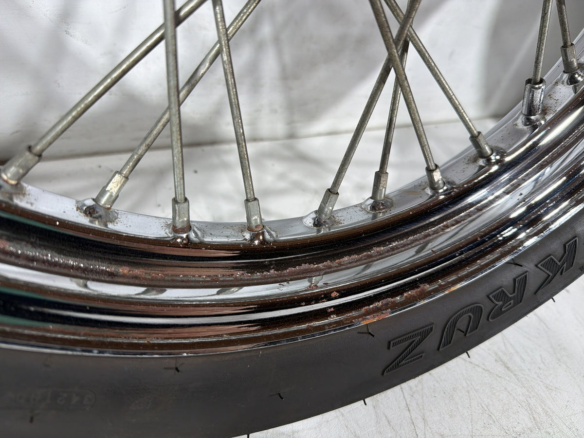 1991 Harley Sportster 883 Deluxe XLH883 Front Rear Wheel Rim Tire Spoked 16" 19"