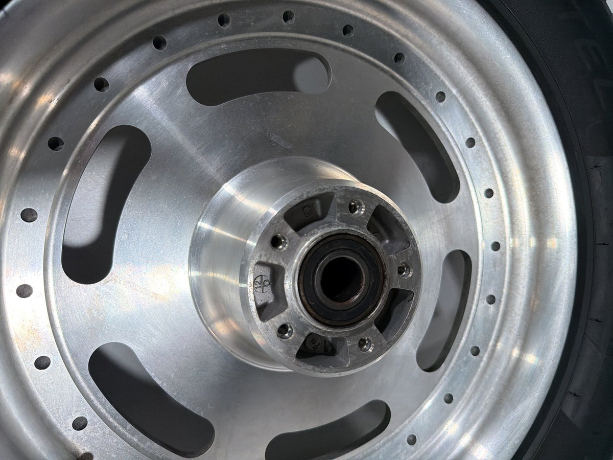 2012 Harley Dyna Fat Bob OEM Front Rear Wheel Rim Tire 130/90B16, 180/70B16 16"