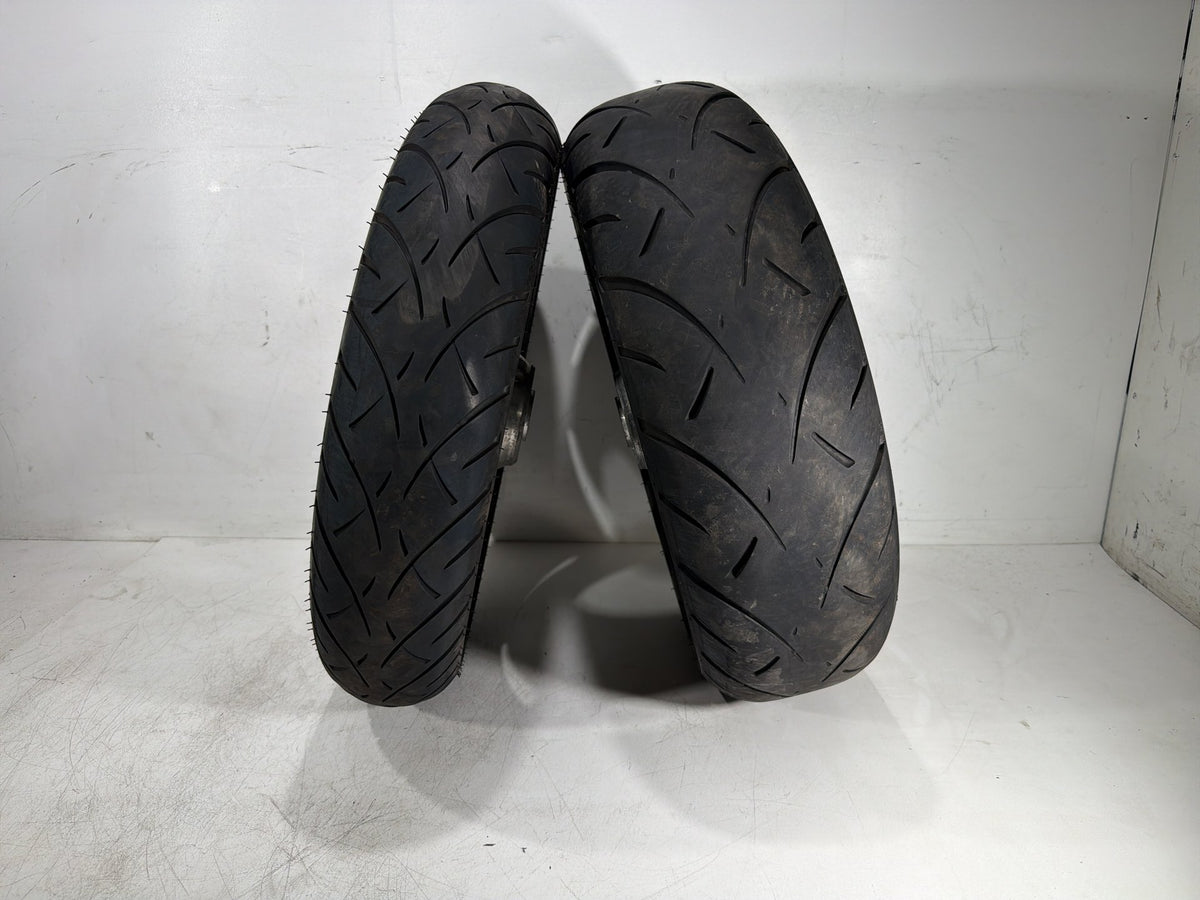 2009 Harley Street Glide Touring FLHX OEM Front & Rear Wheel Rim Tire 17" 16"