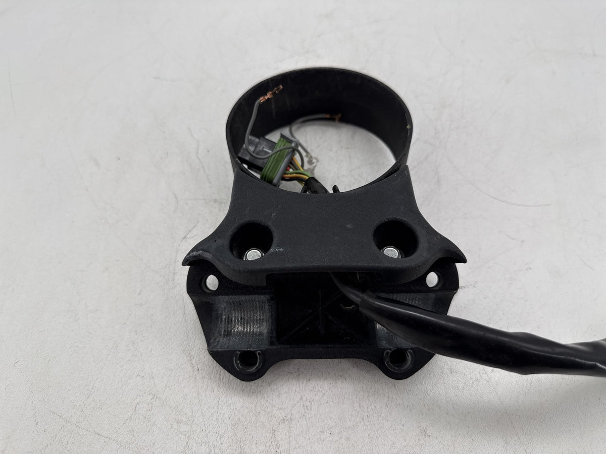 07 Harley Dyna Super Glide Speedometer Holder Bracket Mount Bezel Black Wrinkle