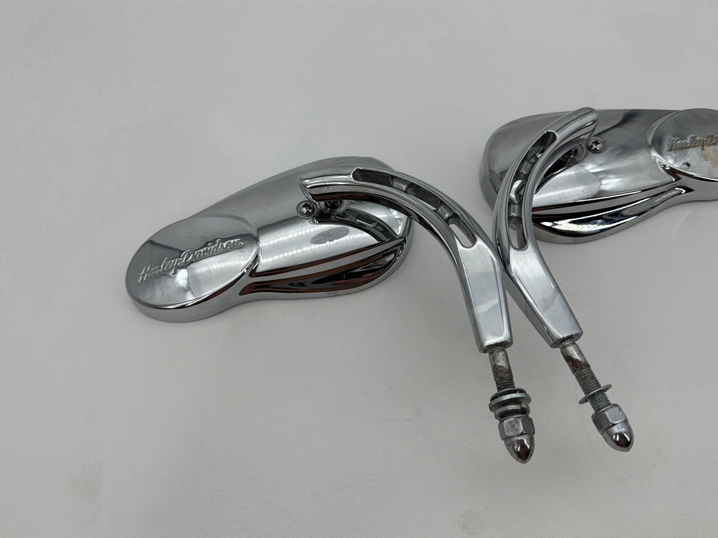 2007 Harley Softail Heritage Classic FLSTC OEM Left Right Rear View Mirror