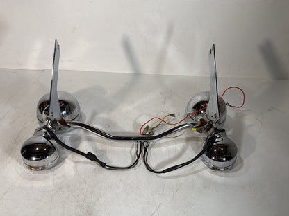 1984 - 1998 Harley-Davidson Touring Electra Glide Classic Front Turn Signal Indicators Aux Light Bar