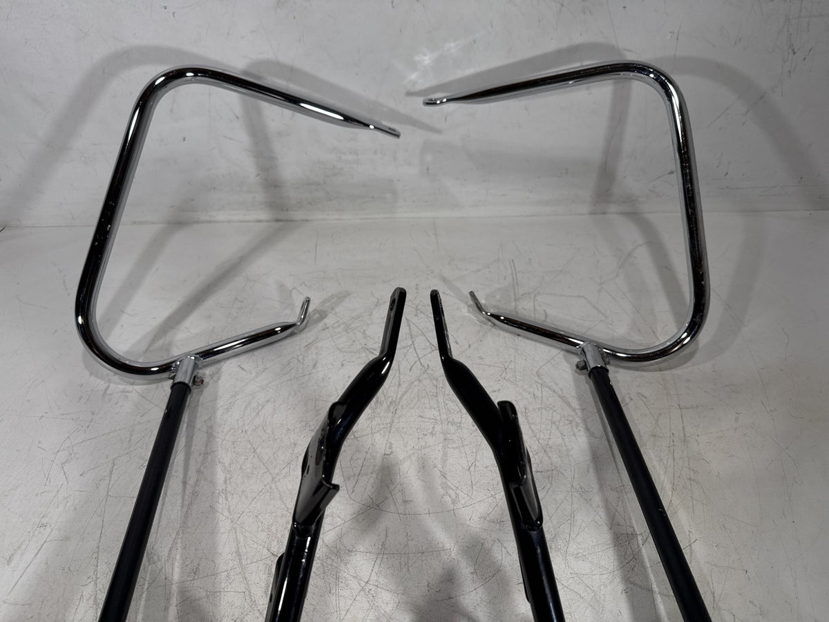 12 Harley Electra Glide Touring OEM Rear Left Right Saddlebag Guard Rails Bar