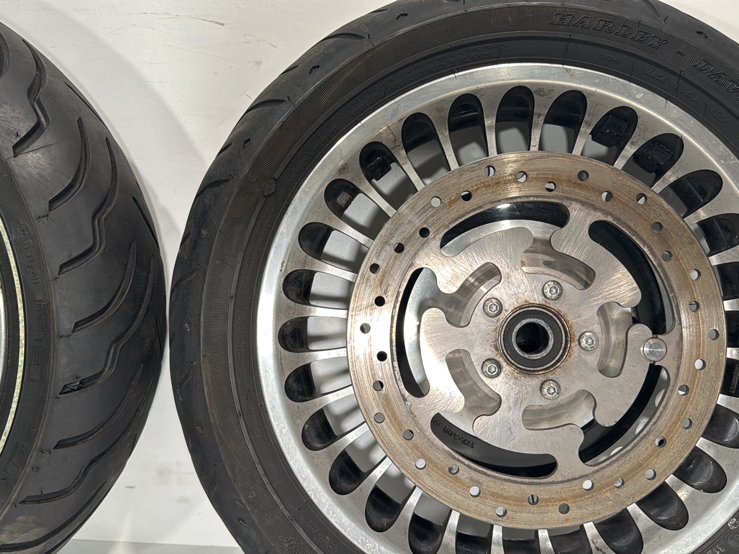 2007 - 2012 Harley-Davidson Touring Road Glide Front & Rear Wheel Rim Tire 	43493-09