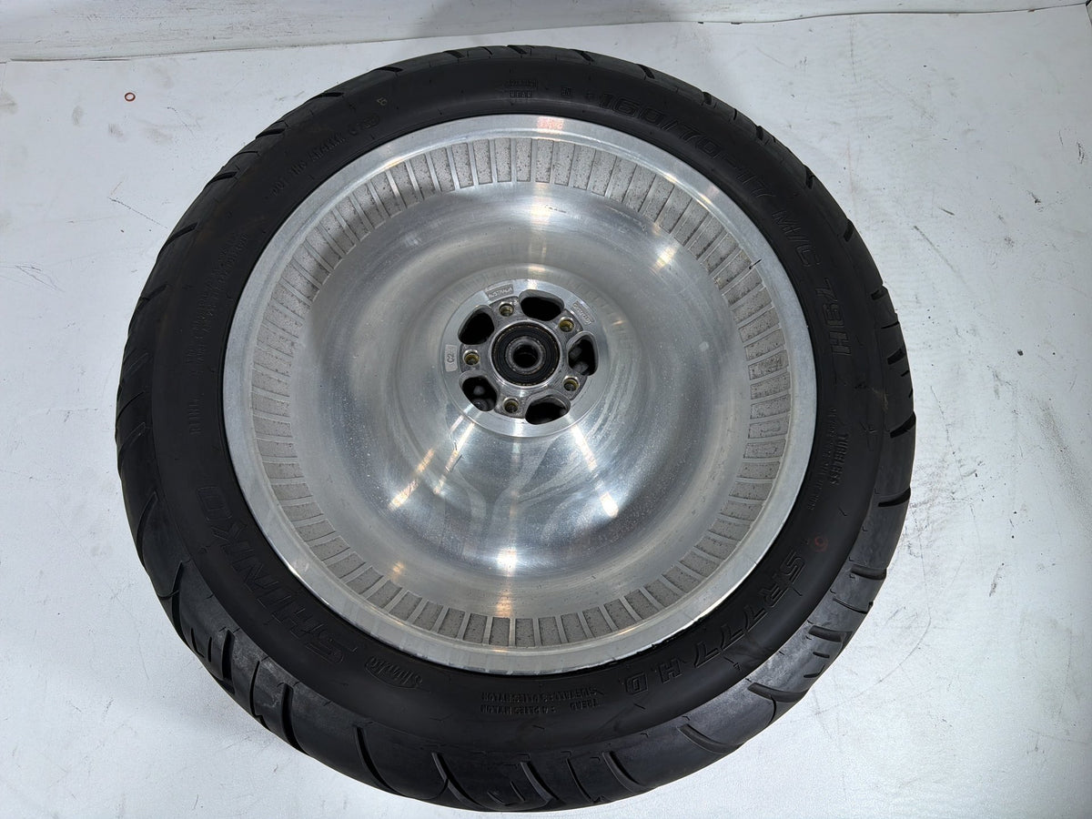 2006 Harley Softail Deuce FXSTDI OEM Rear Wheel Rim Tire 160/70-17 17"