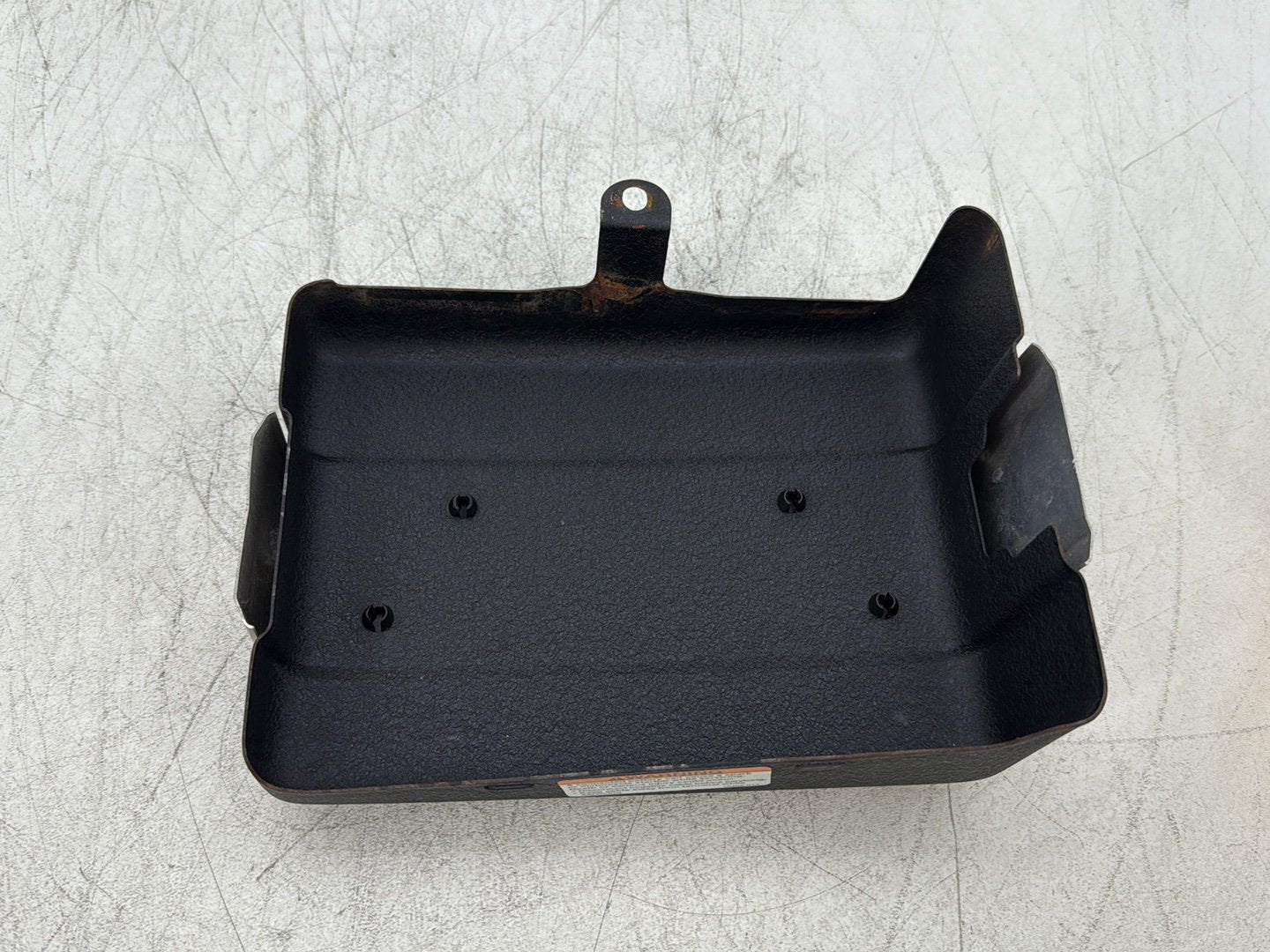 2007 Harley Dyna Street Bob FXDBI OEM Lower Battery Tray Stay Box Cover Panel