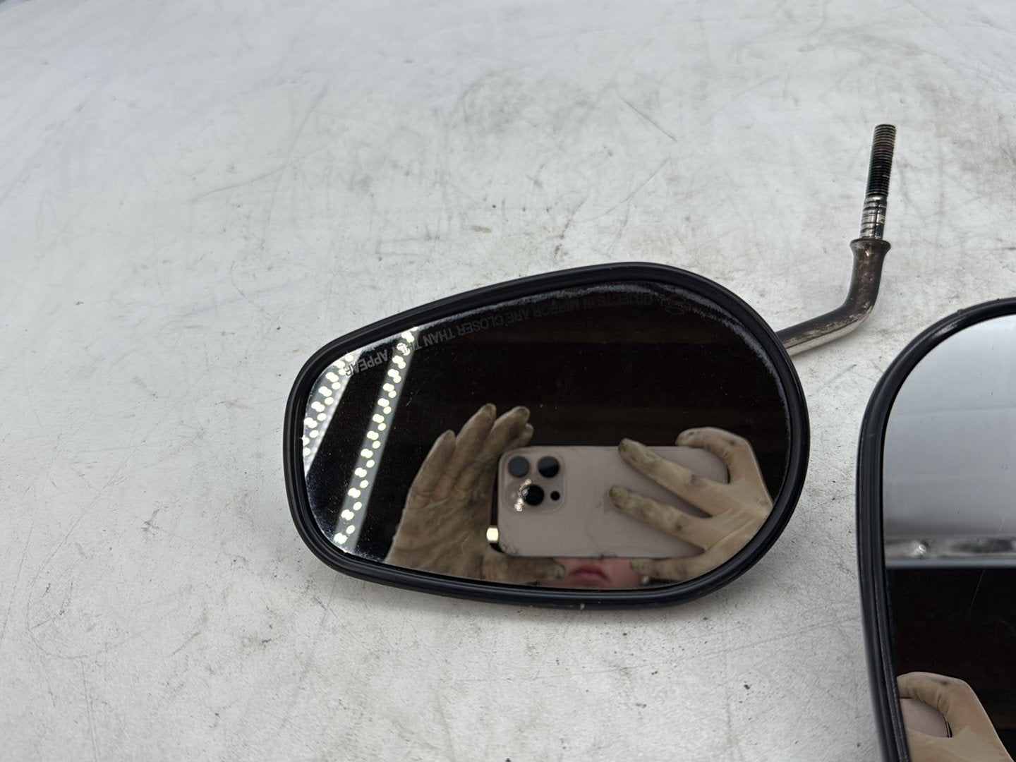 2012 Harley Dyna FXDF Fat Bob OEM Left Right Rear View Mirror