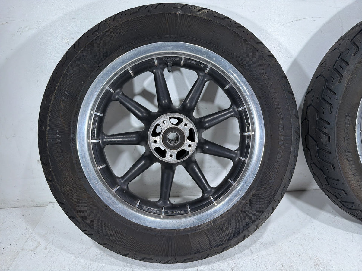 2006 Harley Electra Glide Touring Classic OEM Front & Rear Wheel Rim Tire 16"