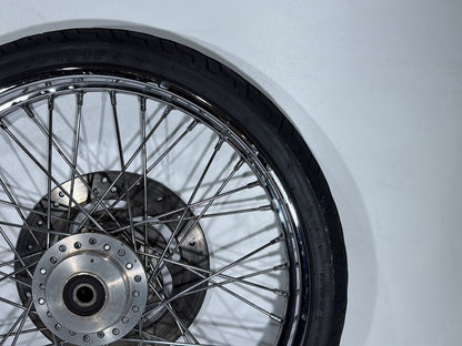 2005 Harley Sportster XL883C 883 Custom OEM Front Wheel Rim Tire Spoked