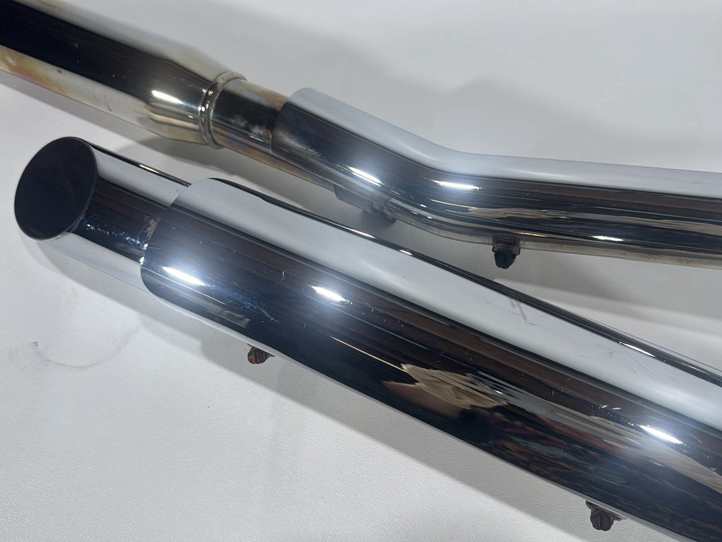 2004 Harley Softail FLSTC Heritage Classic OEM Exhaust Header Pipes Muffler