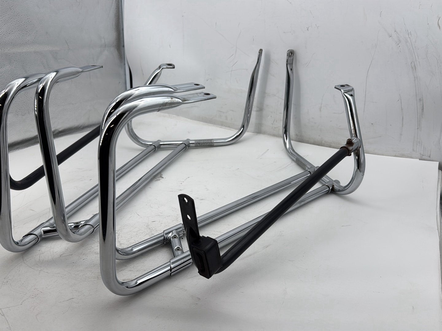 2007 Harley Touring FLHTP Electra Glide Police OEM Rear Left Right Saddlebag Guard Rails Bar