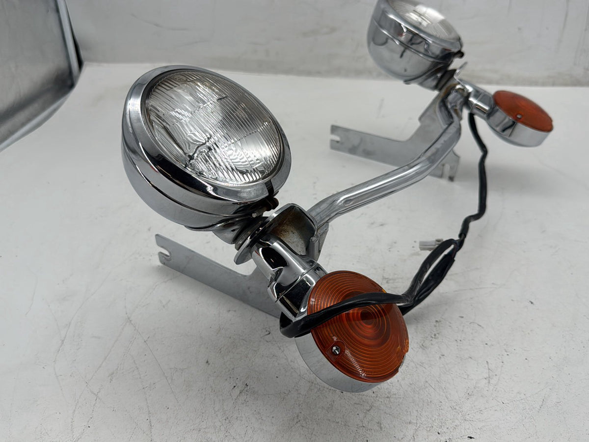 1997 Harley Road King FLHPI OEM Front Turn Signal Indicators Light Bar