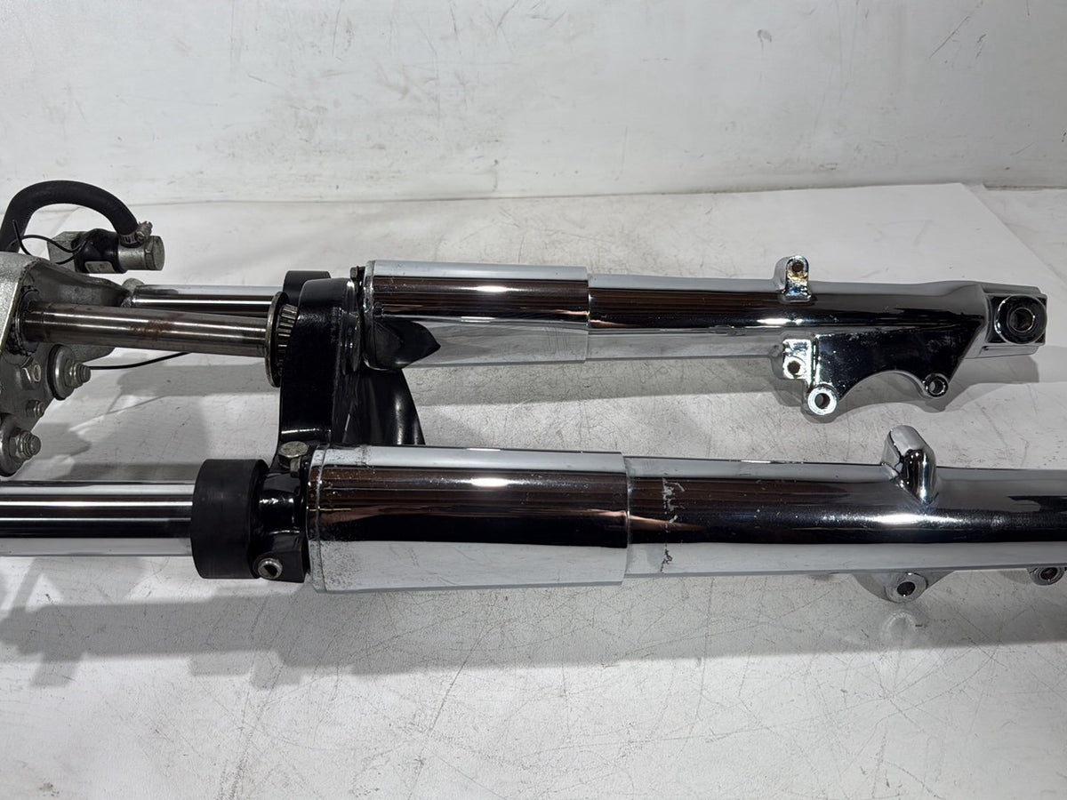 1992 Harley Electra Touring Front Triple Tree Set & LH RH Fork Legs Sliders