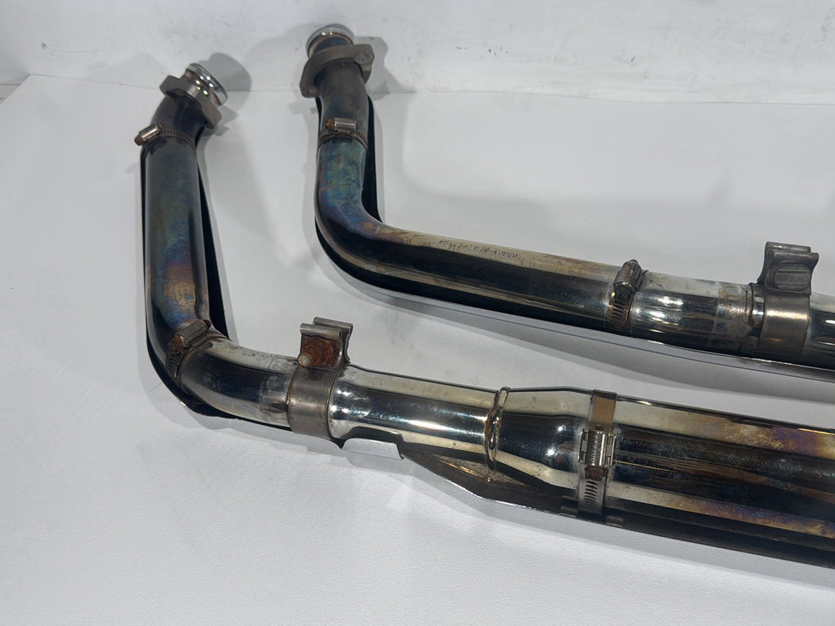2004 Harley Softail FLSTC Heritage Classic OEM Exhaust Header Pipes Muffler