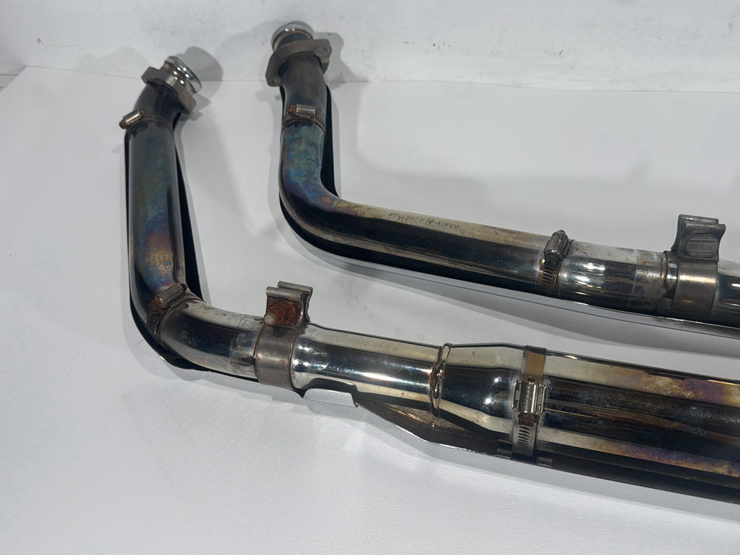 2004 Harley Softail FLSTC Heritage Classic OEM Exhaust Header Pipes Muffler