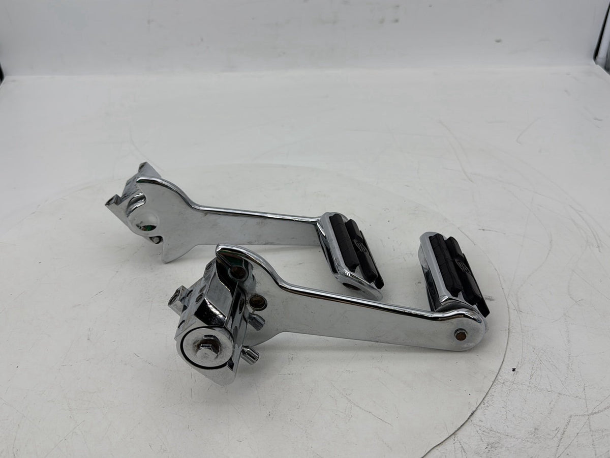 02 Harley Touring CVO Screamin Road King Passenger Left Right Foot Pegs Kuryakyn