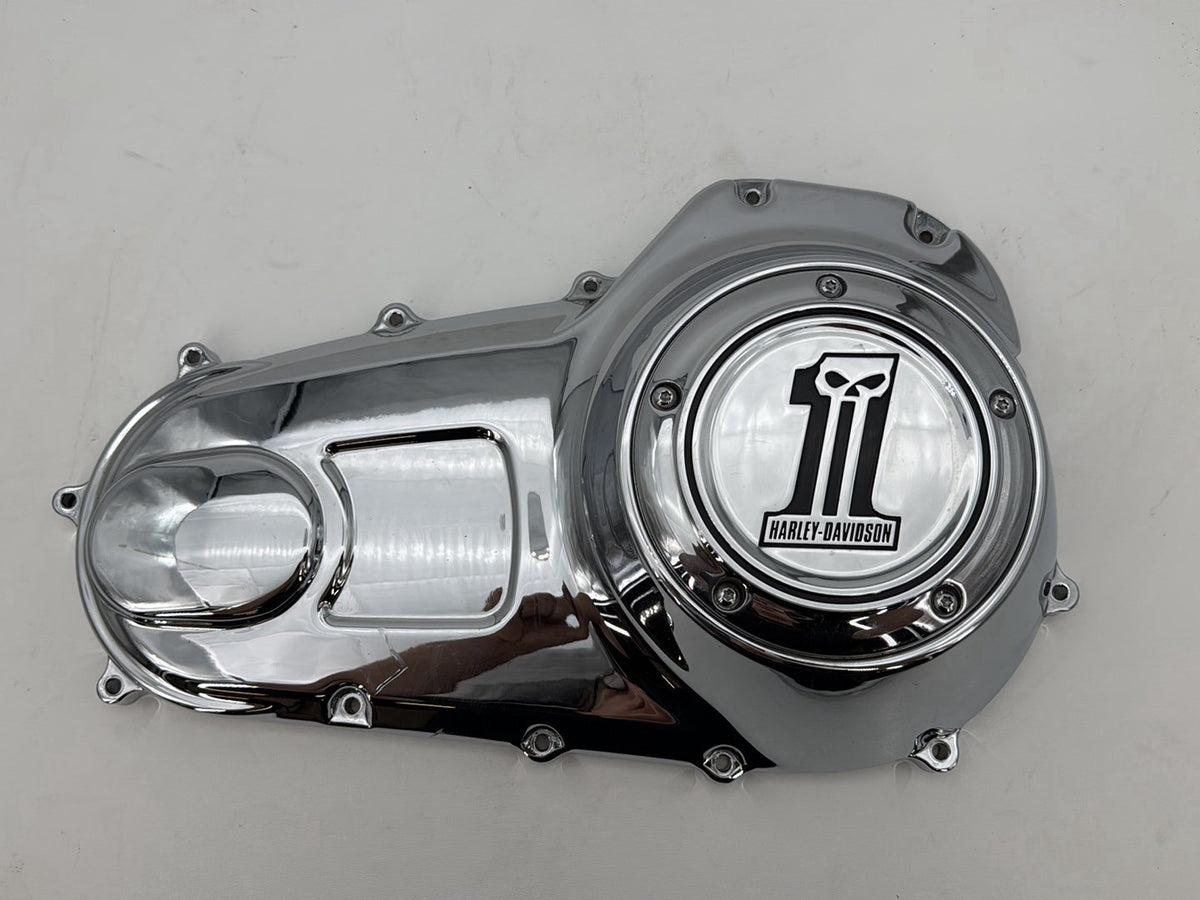 11 Harley Road King Touring Classic Outer Primary Clutch Cover Number One Skull