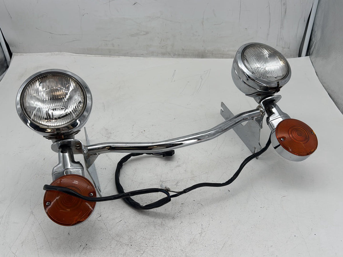 1997 Harley Road King FLHPI OEM Front Turn Signal Indicators Light Bar