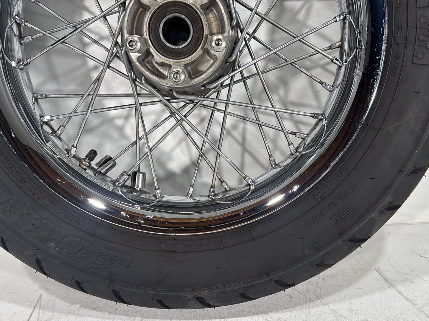 2005 Harley Electra Glide Touring Ultra FLHTCUI OEM Front Wheel Rim Tire Spoked