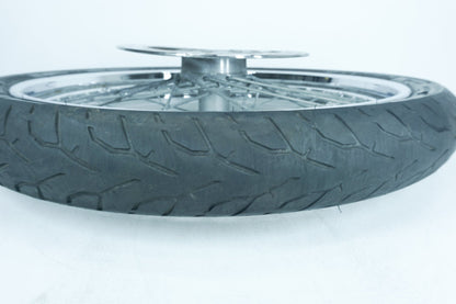 01 Harley Softail FXSTB Night Train OEM Front Wheel Rim Tire Spoked MH90-21 21"