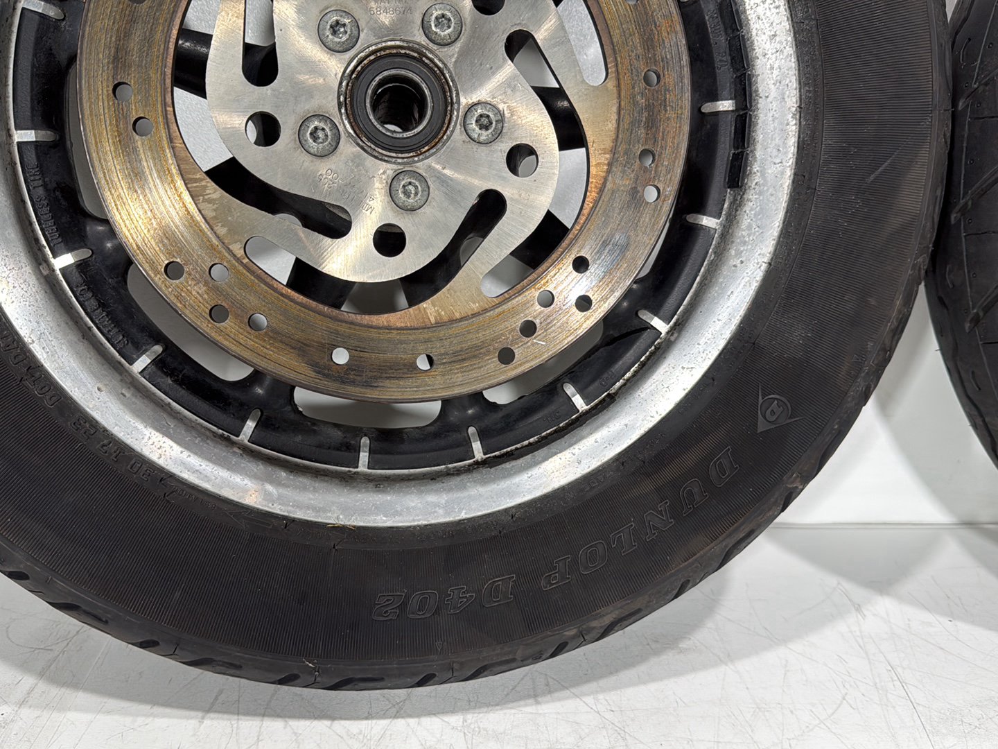 2004 Harley Touring FLHT Electra Glide OEM Front & Rear Wheel Rim Tire