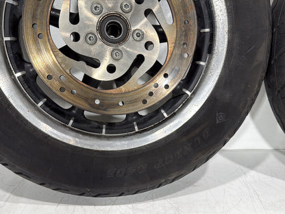 2004 Harley Touring FLHT Electra Glide OEM Front & Rear Wheel Rim Tire
