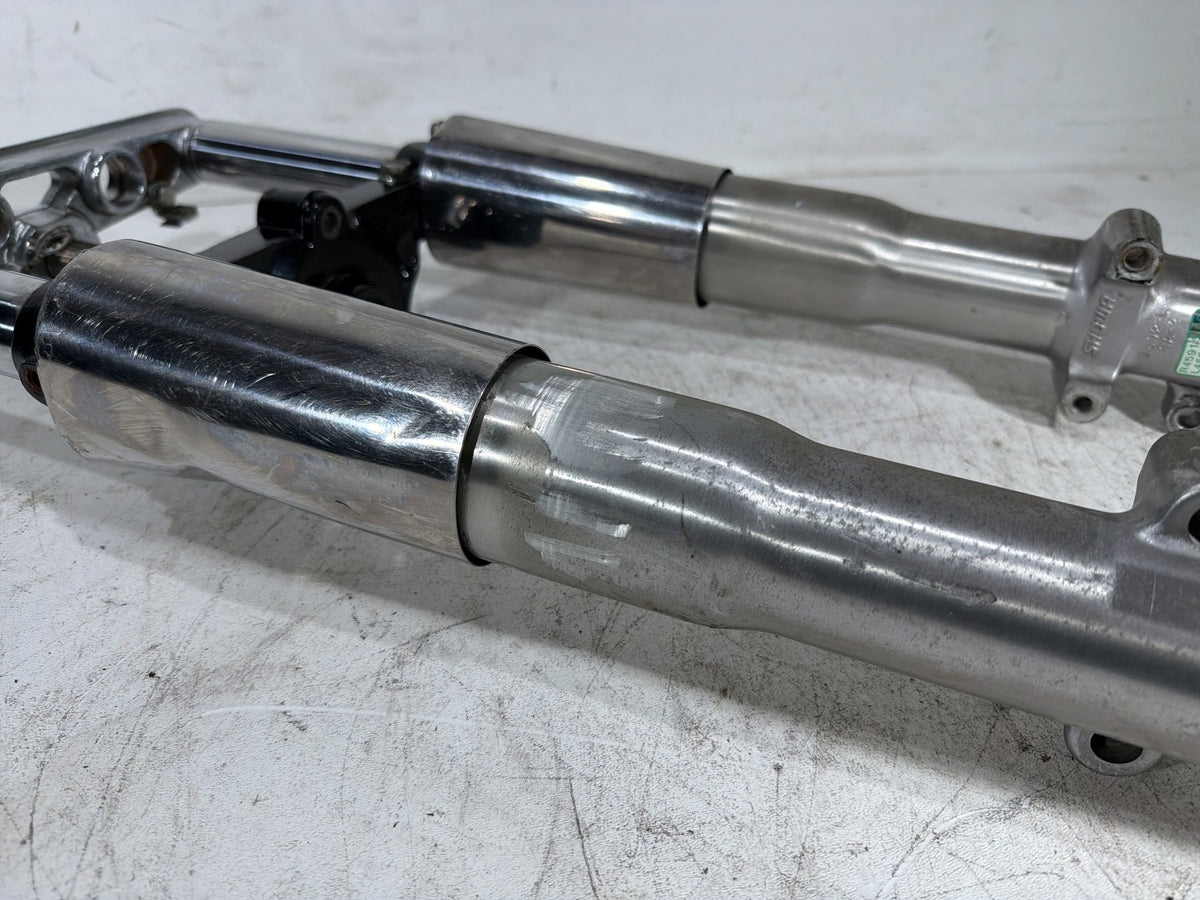 2001 Harley Fat Boy Softail OEM Front Triple Tree Set & LH RH Fork Legs Sliders