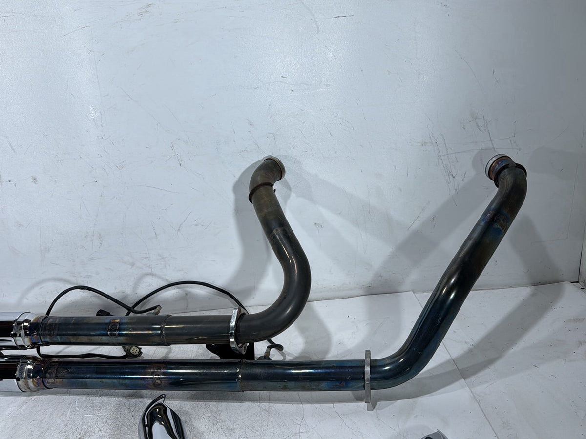 10 Harley Street Glide Touring FLHX Exhaust Header Pipes Muffler Vance & Hines