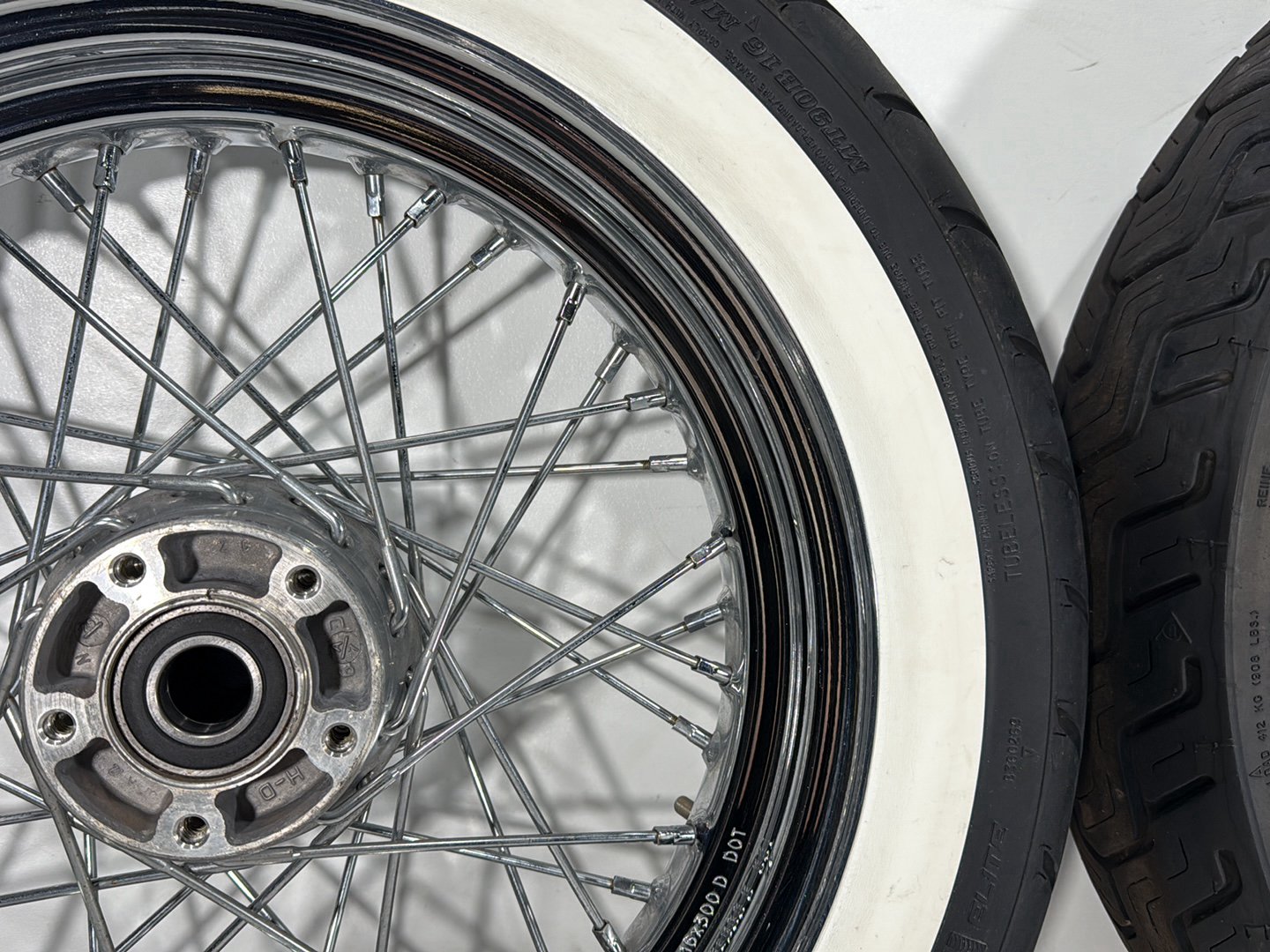 2008 Harley Softail Deluxe FLSTN OEM Front Rear Wheel Rim Tire Spoked