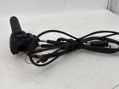 2007 - 2012 Harley-Davidson Touring Electra Glide Ultra Right Engine Start Kill Switches Controls w/ Hand Grip, Idle Throttle Cable Lines