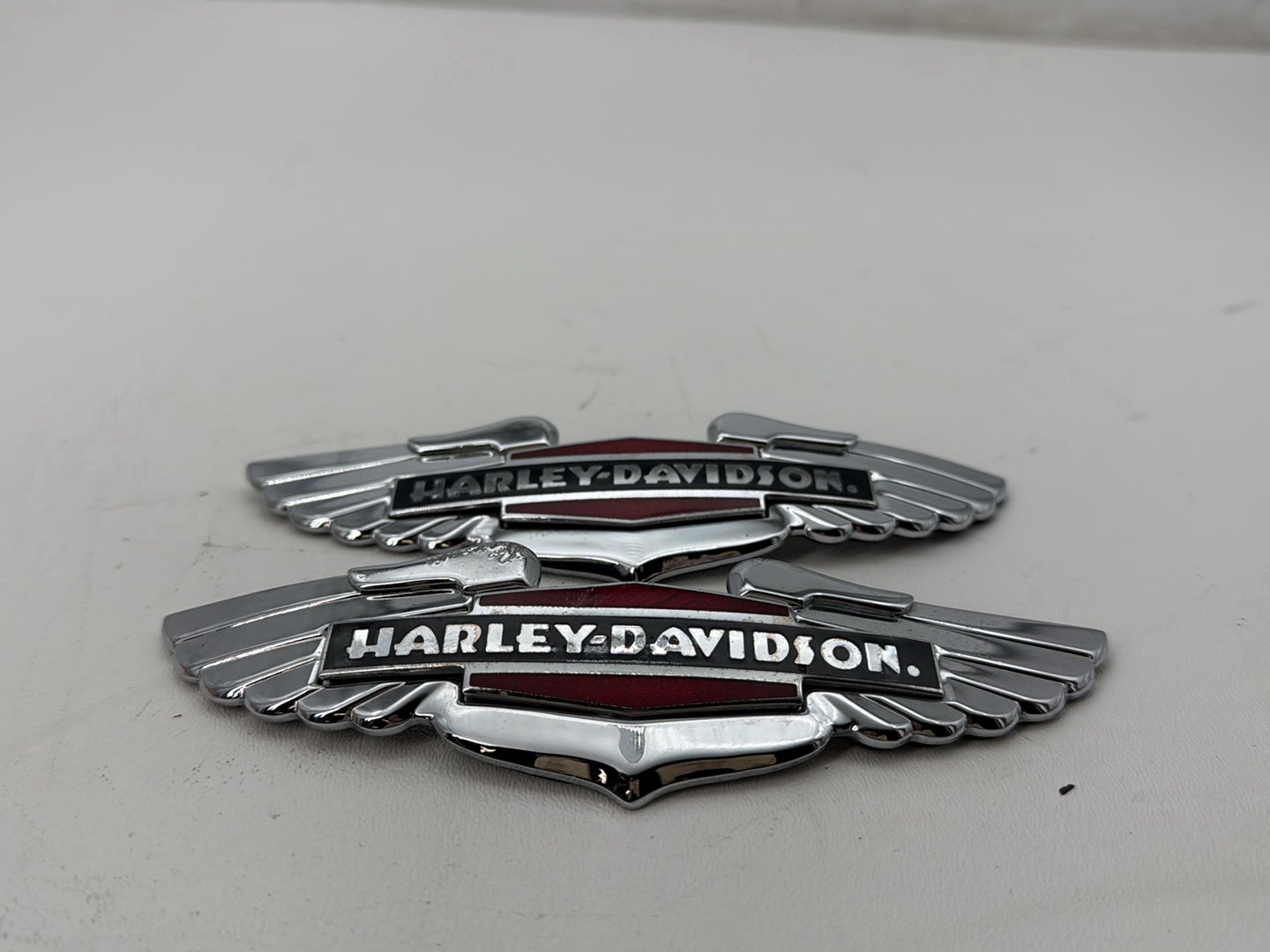 2008 Harley Softail Deluxe FLSTN OEM Fuel Tank Badges Trim Logo Sticker