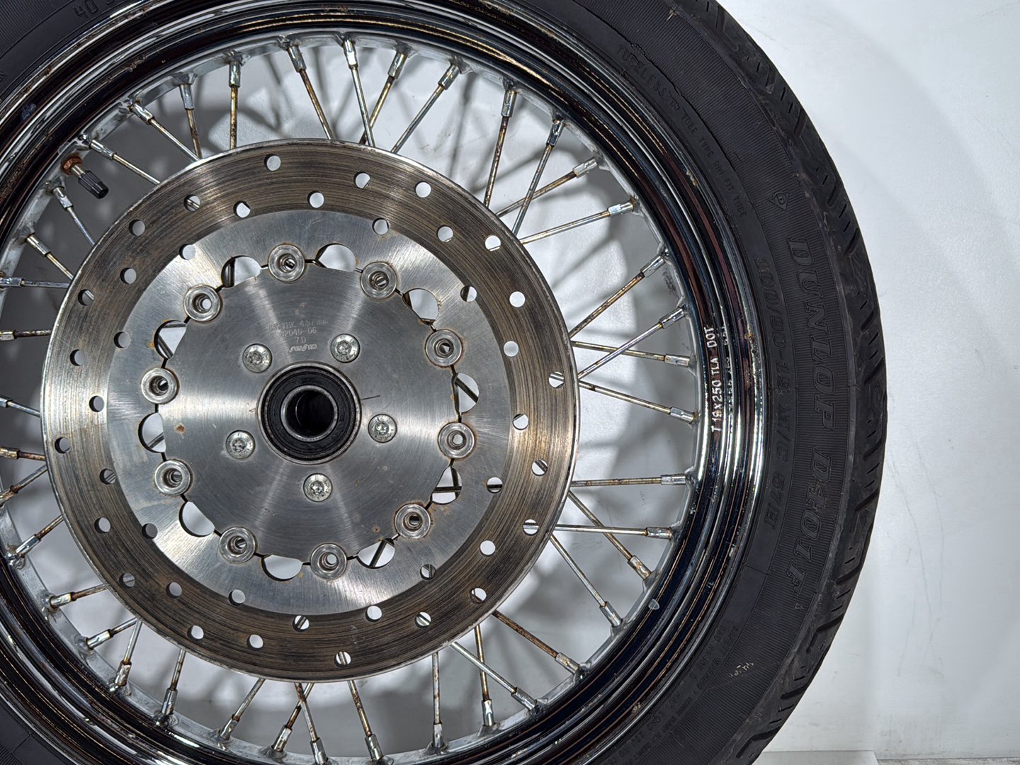 2007 Harley Dyna Street Bob FXDBI OEM Front Rear Wheel Rim Tire Spoked