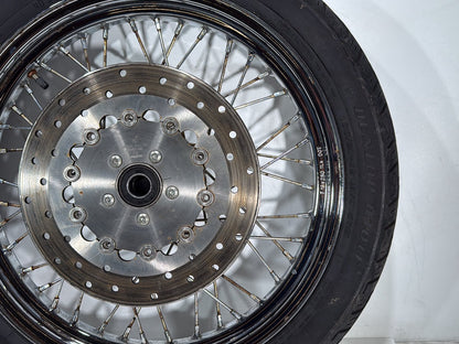 2007 Harley Dyna Street Bob FXDBI OEM Front Rear Wheel Rim Tire Spoked