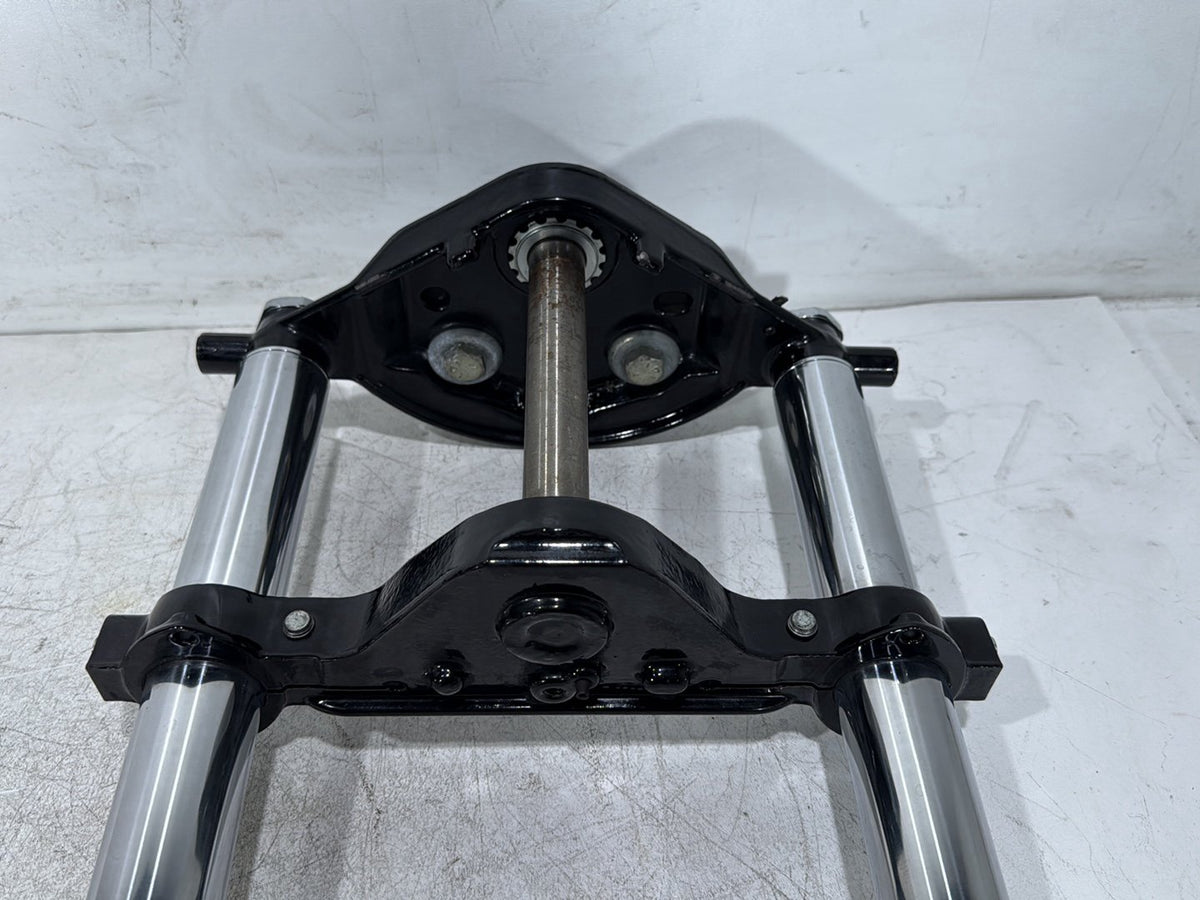 10 Harley Electra Glide Touring Front Triple Tree Set & LH RH Fork Legs Sliders