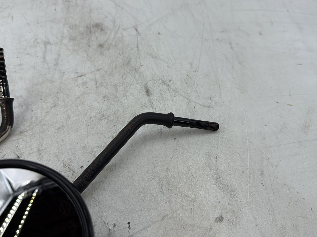2012 Harley Dyna FXDF Fat Bob OEM Left Right Rear View Mirror 91909-03B BLACK