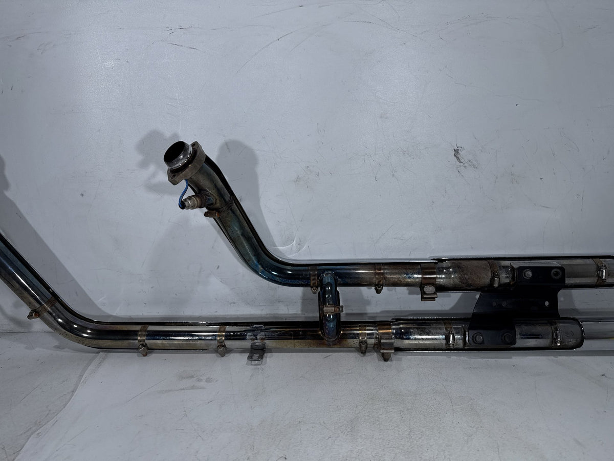 2011 Harley Softail Deluxe FLSTN OEM Exhaust Header Pipes Muffler Vance & Hines