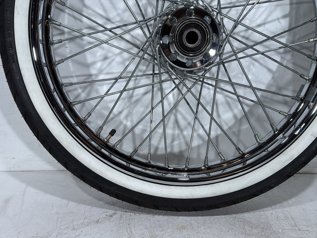 2003 Harley Softail Deuce FXSTD OEM Front Wheel Rim Tire Spoked