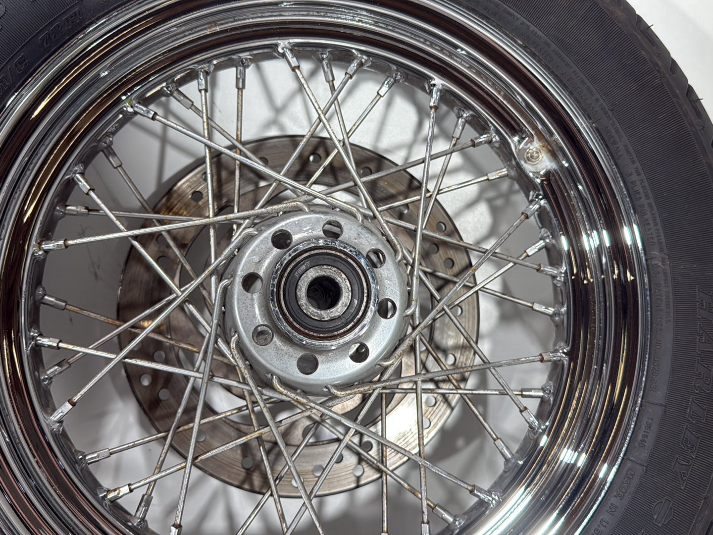 2006 Harley Softail FLSTCI Heritage Classic OEM Front Rear Wheel Rim Tire Spoked