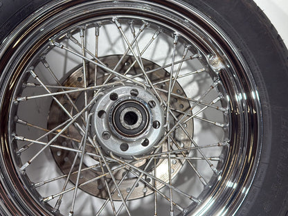 2006 Harley Softail FLSTCI Heritage Classic OEM Front Rear Wheel Rim Tire Spoked