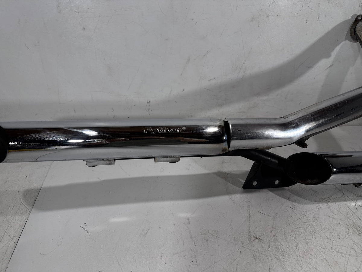 2002 Harley Heritage Softail Classic FLSTC Exhaust Header Pipes Muffler PYTHON