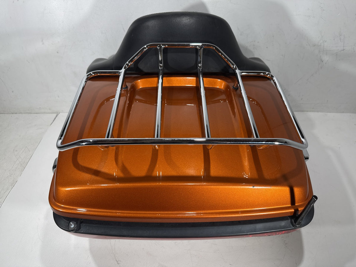 2014 Harley Electra Glide Touring Ultra OEM Pass Backrest Tour Pak Luggage NOKey
