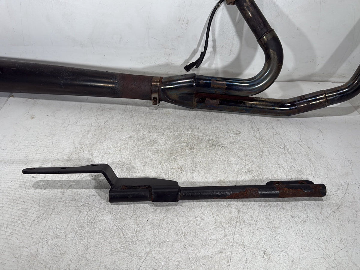 2007 Harley Dyna Street Bob FXDB Exhaust Header Pipe Muffler 2 into 1 BASSANI